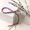 100 Yards Suede Cord, Leather Cord 2.6mm x 1.5mm Suede Lace Faux Leather Cord with Roll Spool for Bracelet Necklace Beading DIY Handmade Crafts Thread (Brown)